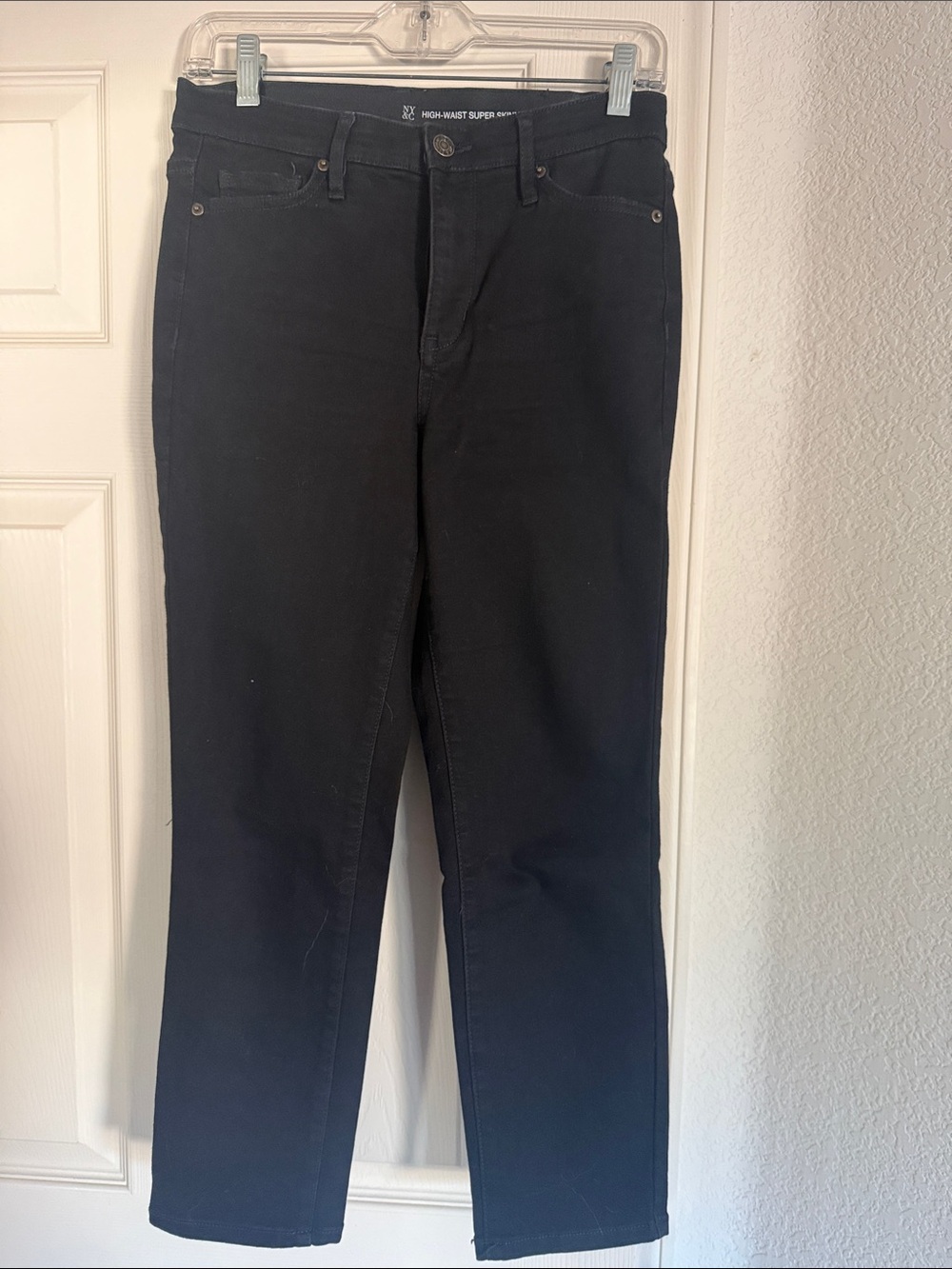 New York & Company High-Rise Black Straight Jeans